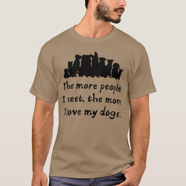 Camiseta Os cães adoram os amigos familiares (Frente)