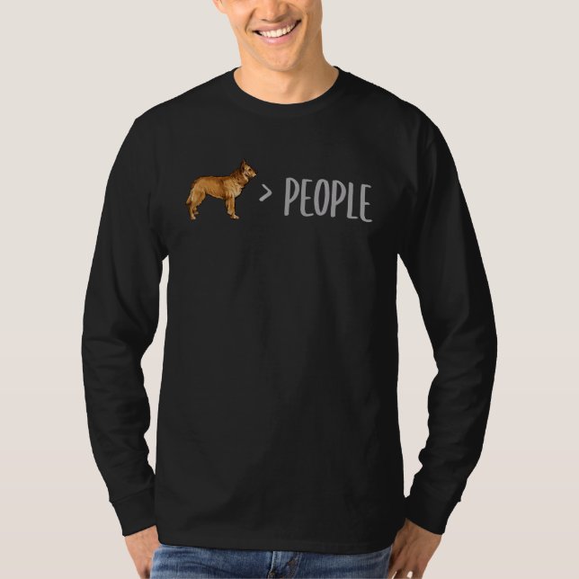 Camiseta Os Cães Berger Picard São Maiores Que As Pessoas (Frente)