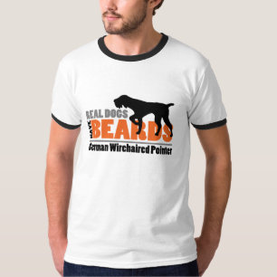 Camiseta Os cães reais têm barbas - ponteiro Wirehaired