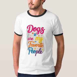 Camiseta Os Cães São As Minhas Pessoas Favoritas