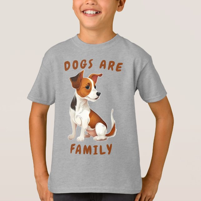 Camiseta Os Cães São Da Família (Frente)
