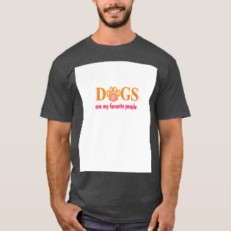 Camiseta Os Cães São O Meu Gráfico 1 Favorito Do Pessoas