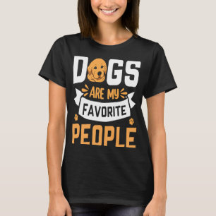 Camiseta Os cães são o meu Ouro de Pessoas favorito Retriev