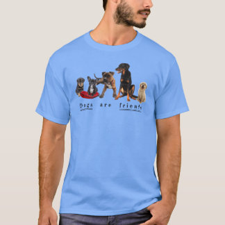 Camiseta Os cães são retratos dos amigos