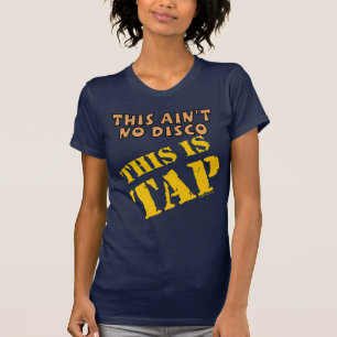 Camiseta Os calçados de batida da torneira do disco da