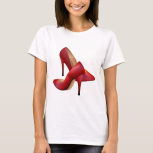 Camiseta Os calçados do vermelho