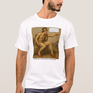 Camiseta os calcanhares de Aquiles eram seu único ponto vul