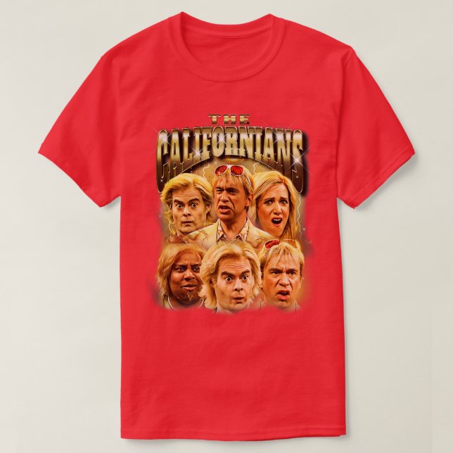Camiseta Os californianos design bootleg dos anos 90 (Frente do Design)