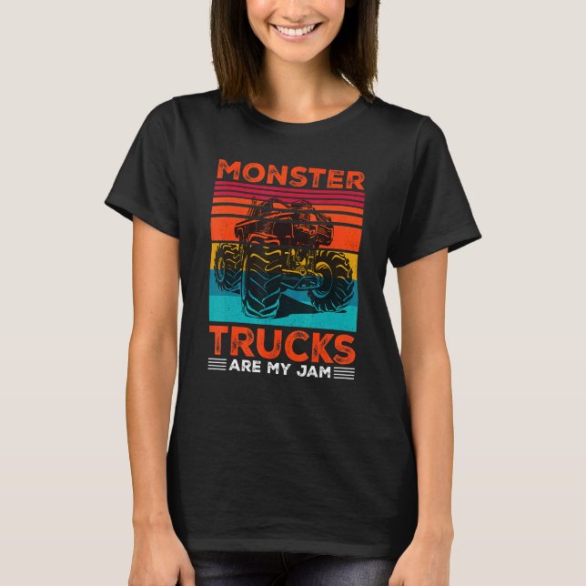 Camiseta Os Caminhões Monstros São O Meu Ihout De Motor De  (Frente)