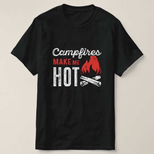 Camiseta Os Campos Fazem-Me Quente (Frente do Design)