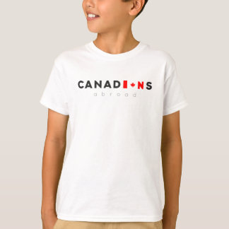Camiseta Os canadenses no exterior caçoaram o t-shirt