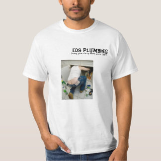 Camiseta os canalizador racham-se, encanamento do EDS,