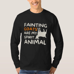 Camiseta Os Caprinos De Desmaios São O Meu Espírito Animal 