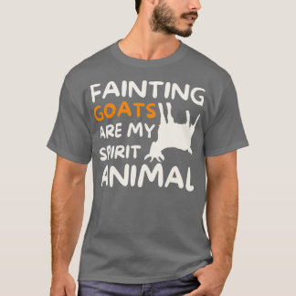 Camiseta Os Caprinos Desmaiados São O Meu Animal Espirituos