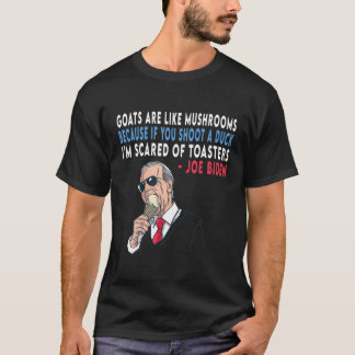 Camiseta Os Caprinos São Como Cogumelos Porque Se Você Atir