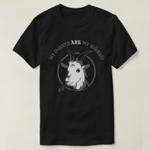 Camiseta OS CAPRINOS SÃO O MEU MUNDO   por TotallyGoatally™