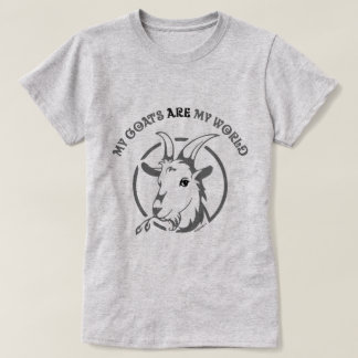 Camiseta OS CAPRINOS SÃO O MEU MUNDO | por TotallyGoatally™