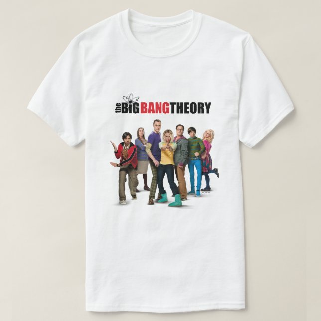Camiseta Os Caracteres Teóricos do Big Bang (Frente do Design)
