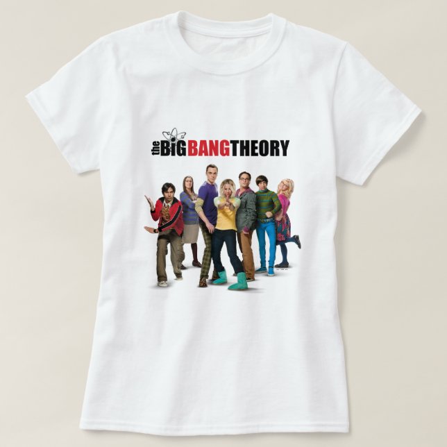 Camiseta Os Caracteres Teóricos do Big Bang (Frente do Design)