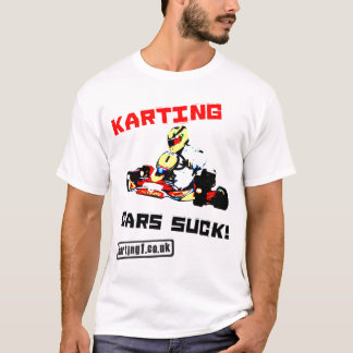 Camiseta Os carros de Karting sugam