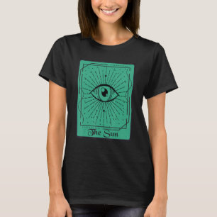 Camiseta Os Cartões Místicos Com Placa Tarot Sun Ocultam En