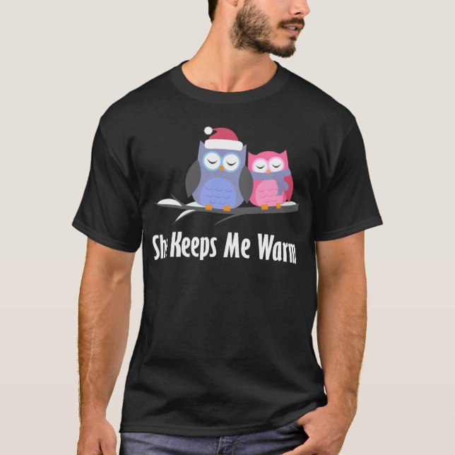Camiseta Os casais bonitos mantem-me t-shirt morno (Frente)