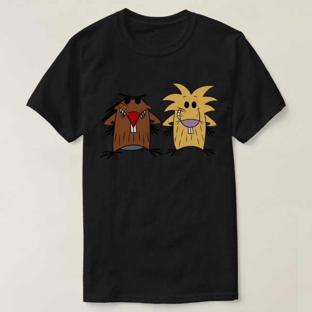 Camiseta Os castores zangados (Frente do Design)
