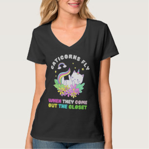 Camiseta Os Caticornos Voam Quando Saem Do Armário Un