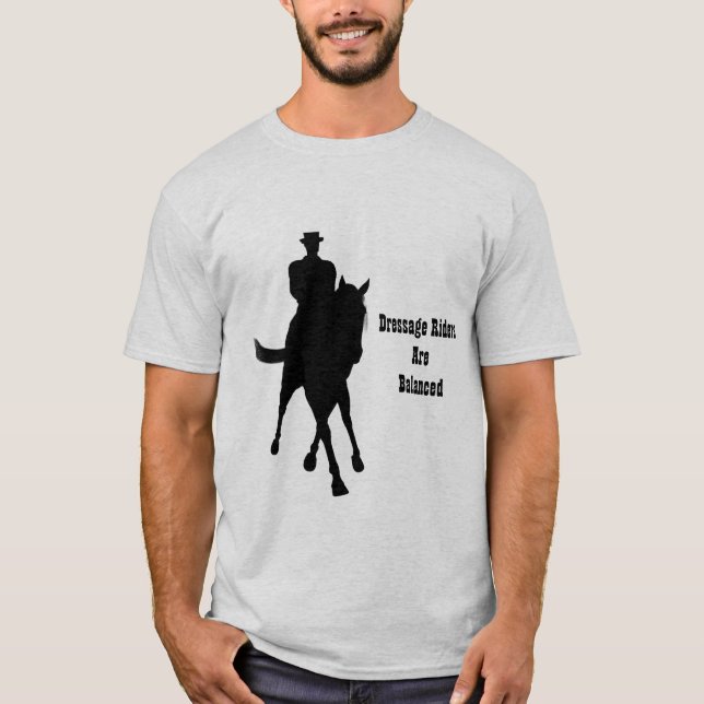 Camiseta Os Cavaleiros De Dressagem São Luz Equilibrada (Frente)