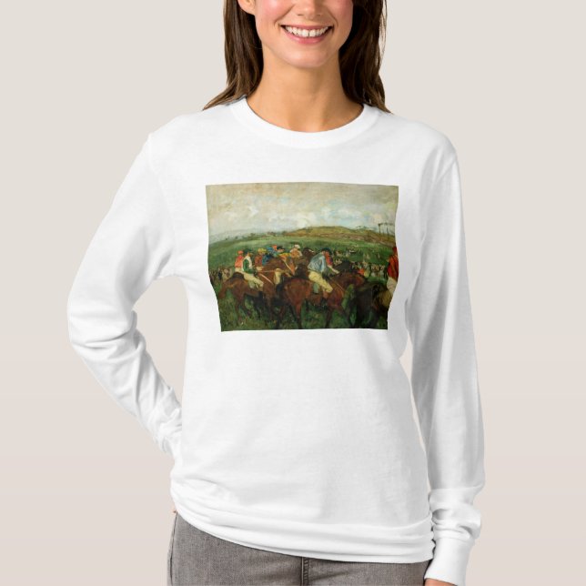 Camiseta Os cavalheiros de Edgar Degas | competem, antes da (Frente)