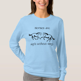 Camiseta Os "cavalos são anjos sem asas "