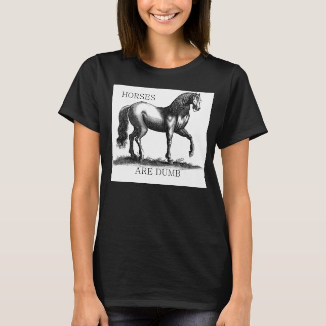 Camiseta Os cavalos são mudos (Frente)