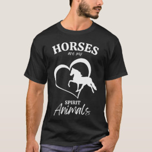 Camiseta Os Cavalos São Os Meus Animais Espirituosos Os Pre