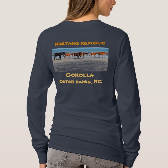 Camiseta Os cavalos selvagens do Corolla (Verso)