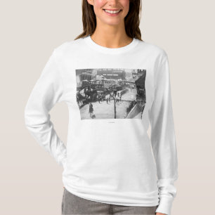 Camiseta Os cidadãos da palha comemoram uma conclusão de