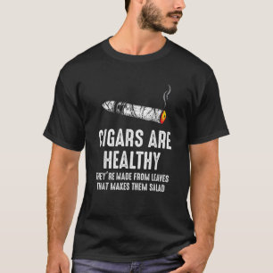 Camiseta Os Cigarros São Saudáveis Feitos A Partir De Folha