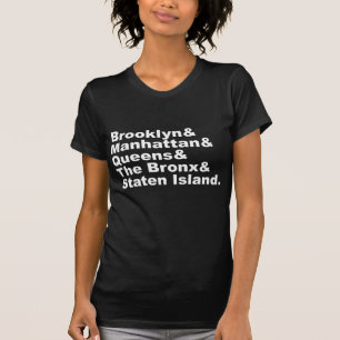 Camiseta Os Cinco Boroughs da Nova Iorque