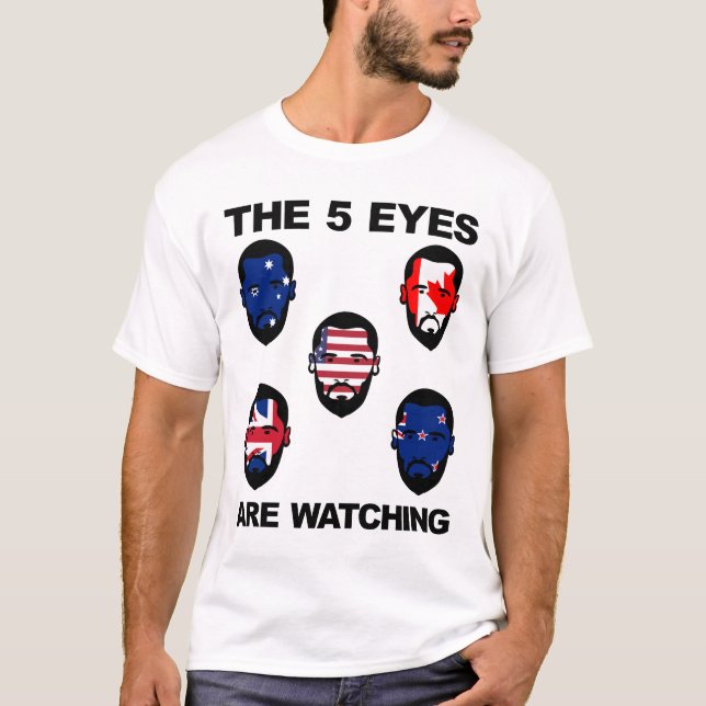 Camiseta Os "Cinco Olhos" (Frente)