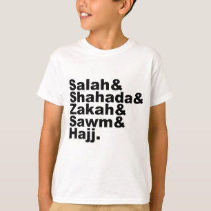 Camiseta Os cinco pilares do Islã Oração Muçulmana Faith