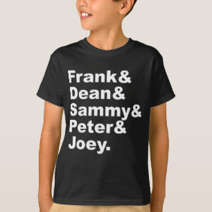 Camiseta Os Cinco Ratos Frank Dean Sammy Joey & Peter