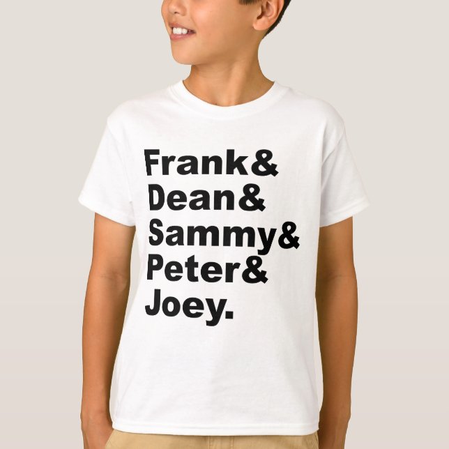 Camiseta Os Cinco Ratos | Frank Dean Sammy Joey & Peter (Frente)