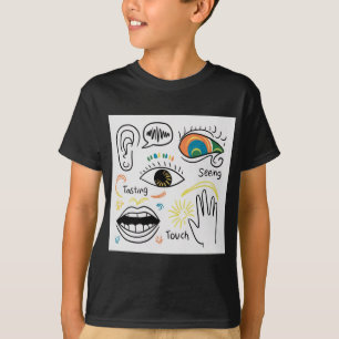 Camiseta Os Cinco Sentidos