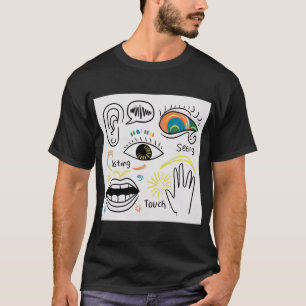 Camiseta Os Cinco Sentidos