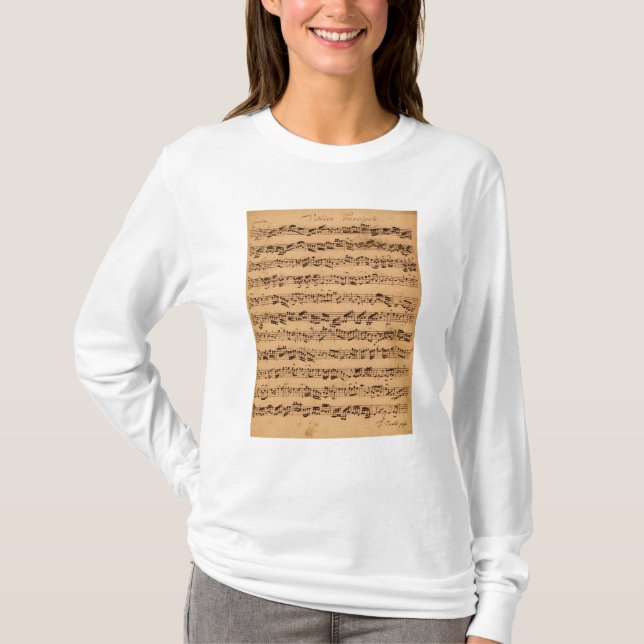 Camiseta Os concertos de Brandenburger, No.5 D-Dur, 1721 (Frente)