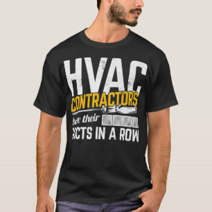 Camiseta Os Contratantes HVAC Têm Dutos Num HVAC De Aqueci