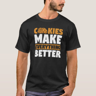Camiseta Os Cookies De Foodie Do Dessert Baker Tornam Tudo 