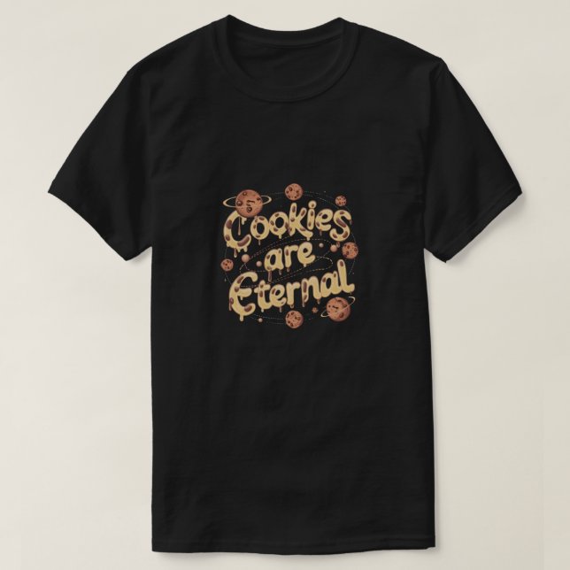 Camiseta Os cookies são eternos (Frente do Design)