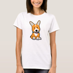 Camiseta Os Corgis do Corgi perseguem o Pembroke feliz