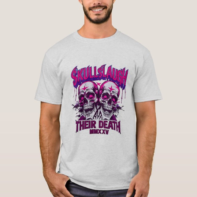Camiseta Os crânios riem da sua morte MMX XV (Frente)