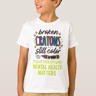 Camiseta Os Crayons Ainda Colorem O Problema Da Saúde Menta